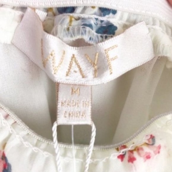 3/$15 Wayf Off The Shoulder Floral Long Sleeve NWT M - Picture 7 of 9